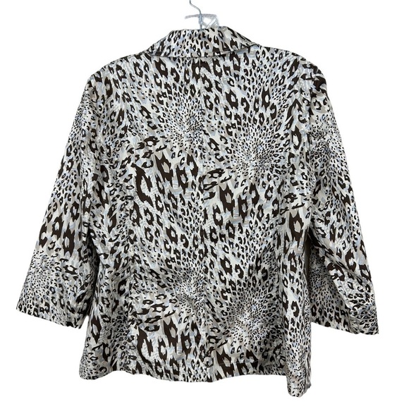 Additions by Chico’s Animal Print Light Weight Jacket - Picture 7 of 11